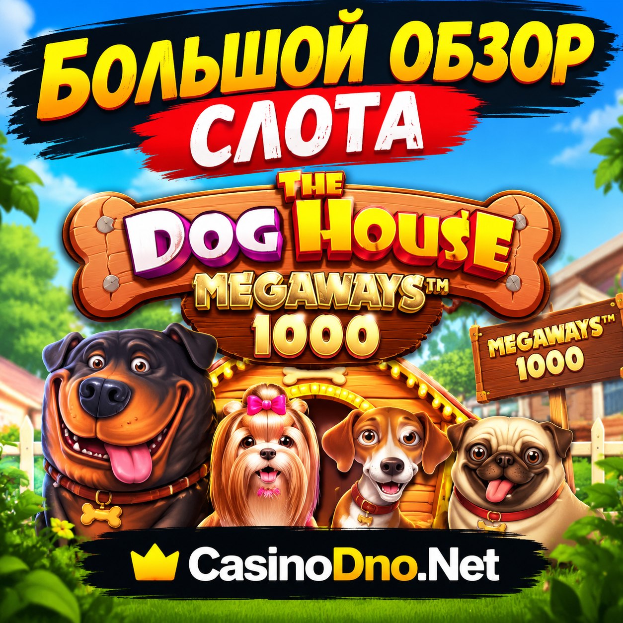 Большой обзор слота The Dog House Megaways 1000 — Все секреты, RTP и бонусы — Casinodno.net